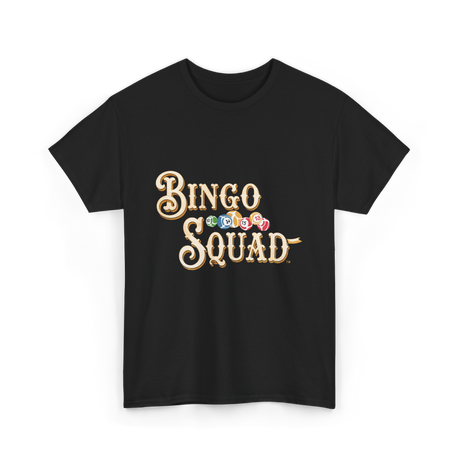 Bingo Squad Bingo Game T-Shirt - Black