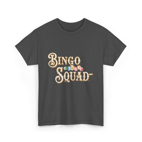 Bingo Squad Bingo Game T-Shirt - Dark Heather