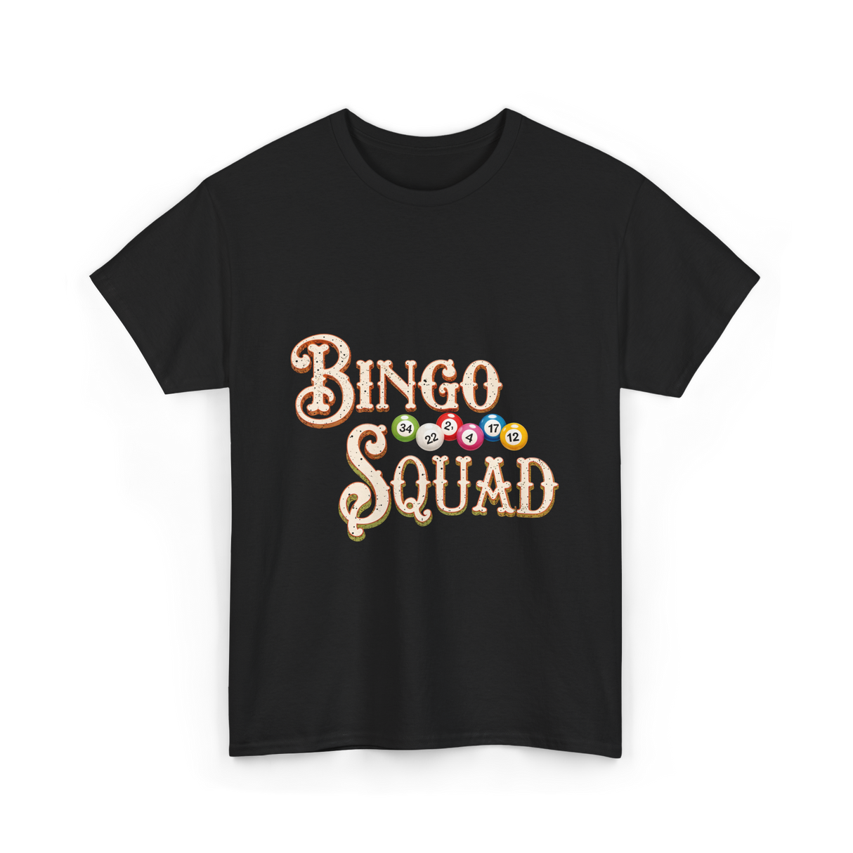 Bingo Squad Bingo Player T-Shirt - Black