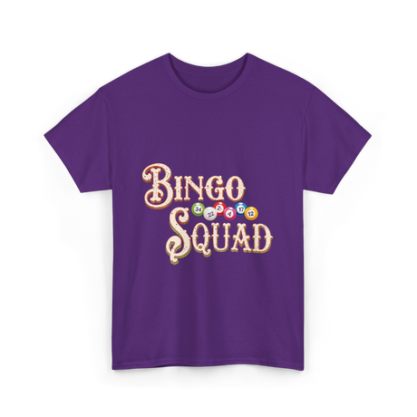 Bingo Squad Bingo Player T-Shirt - Purple