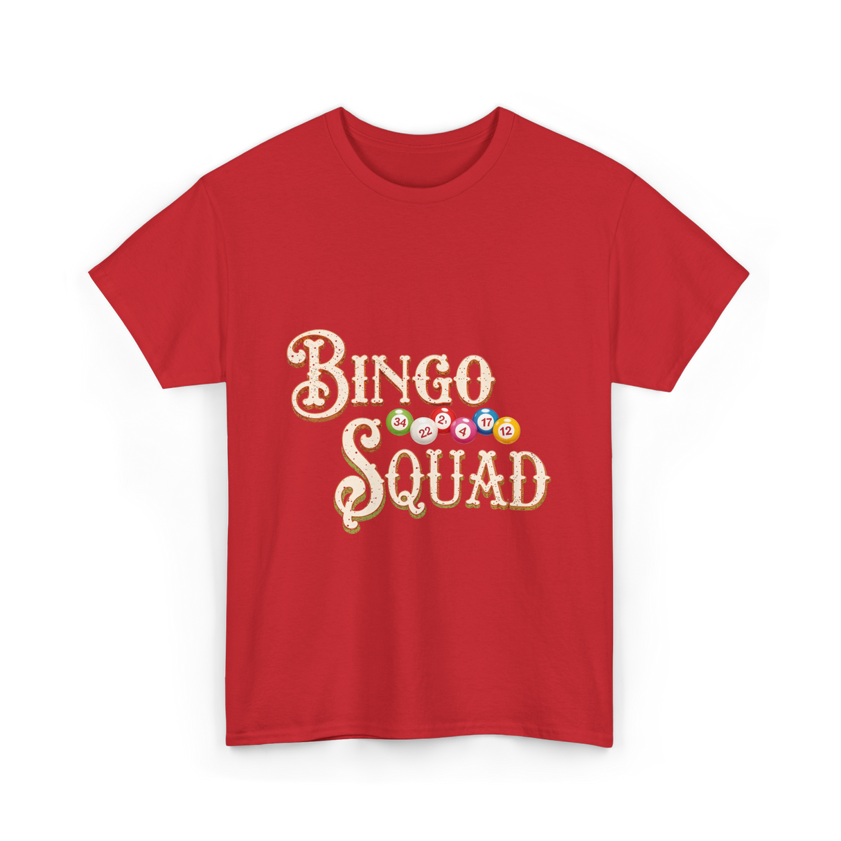 Bingo Squad Bingo Player T-Shirt - Red