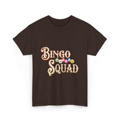 Bingo Squad Bingo Player T-Shirt - Dark Chocolate