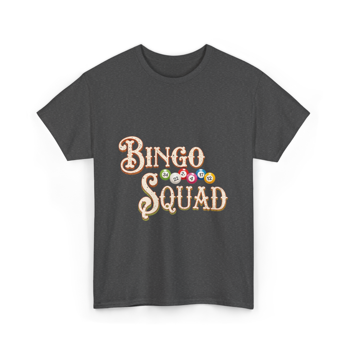 Bingo Squad Bingo Player T-Shirt - Dark Heather