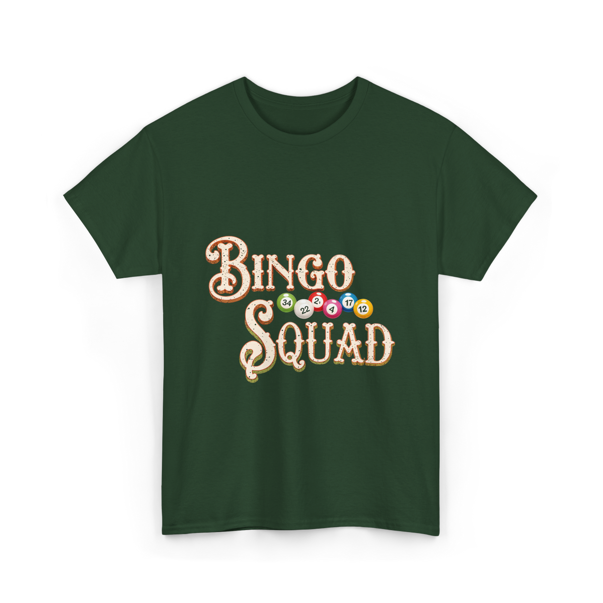 Bingo Squad Bingo Player T-Shirt - Forest Green