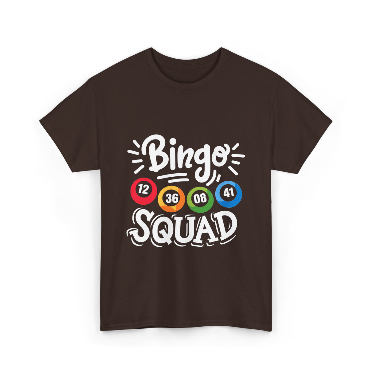 Bingo Squad Bingo Team T-Shirt - Dark Chocolate