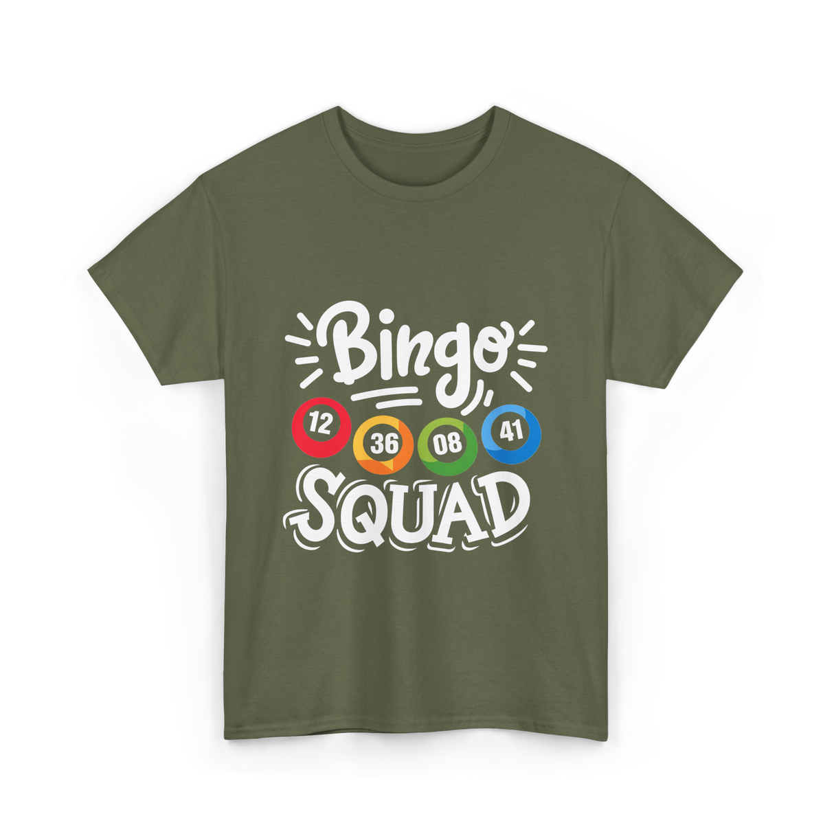 Bingo Squad Bingo Team T-Shirt - Military Green