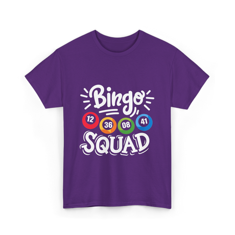 Bingo Squad Bingo Team T-Shirt - Purple