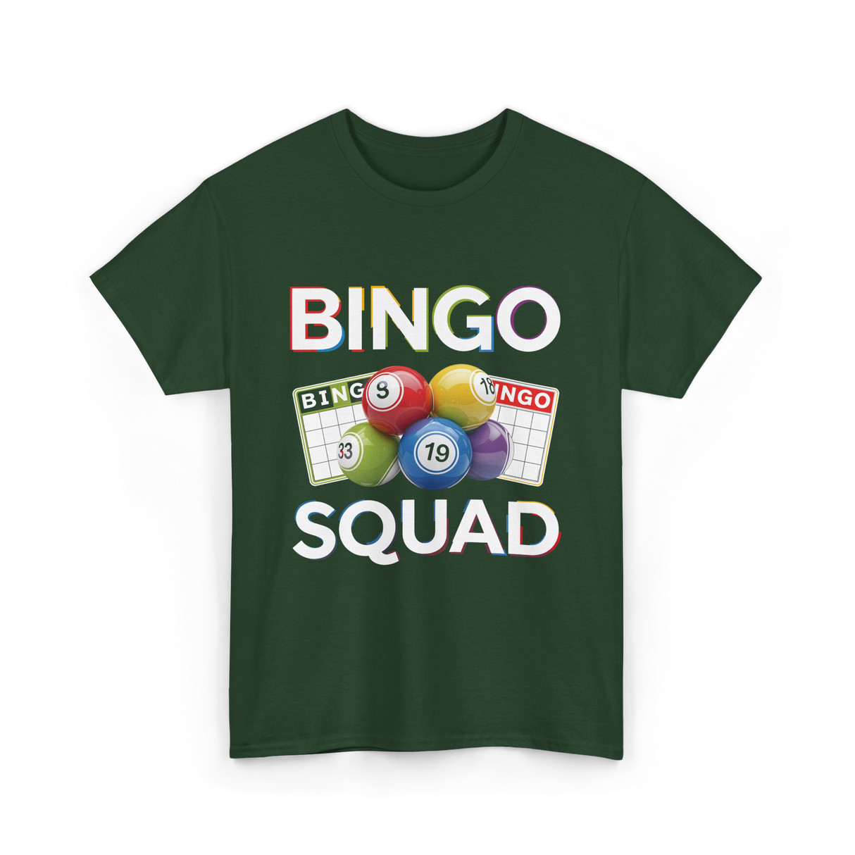 Bingo Squad T-Shirt - Forest Green