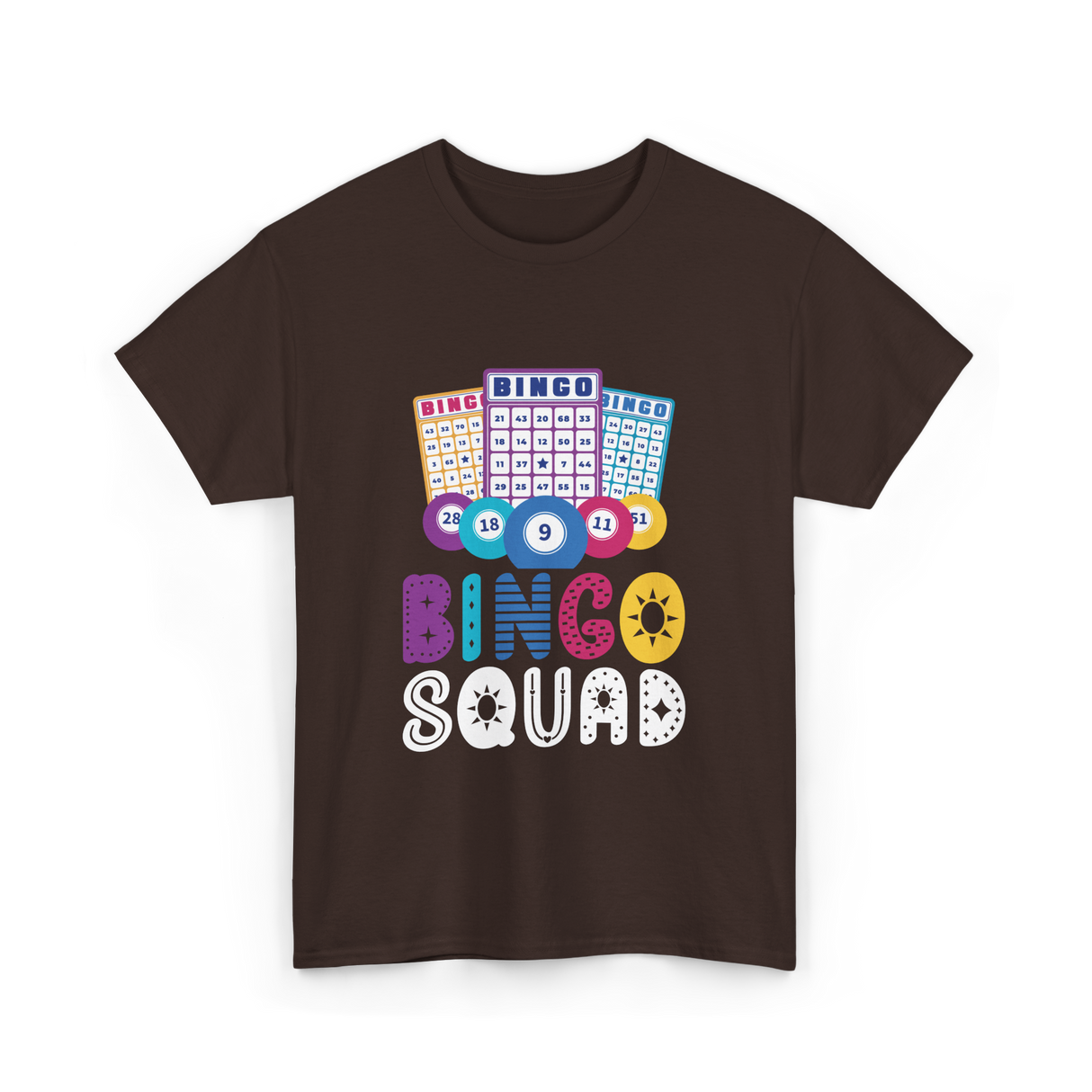 Bingo Squad T-Shirt - Dark Chocolate