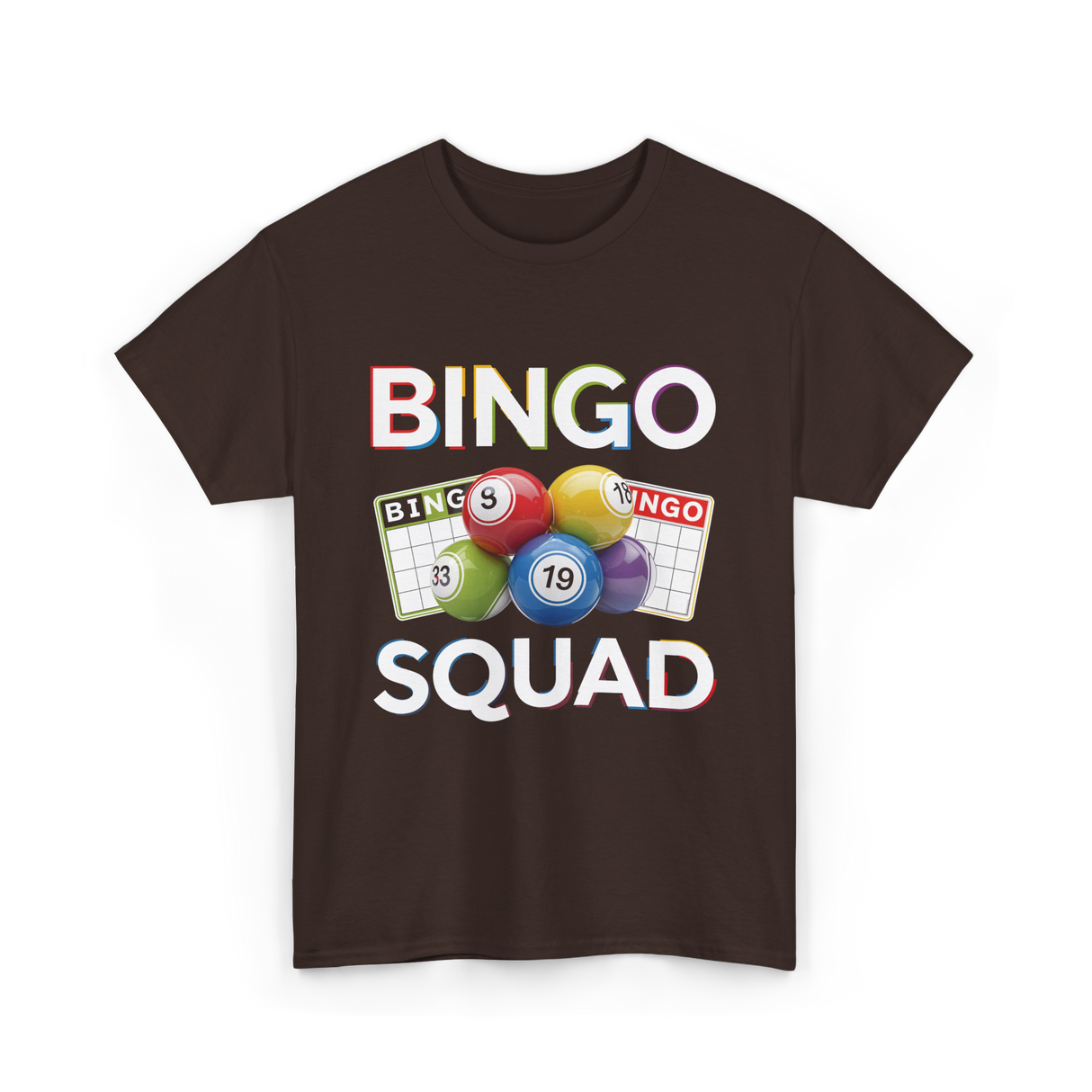 Bingo Squad T-Shirt - Dark Chocolate