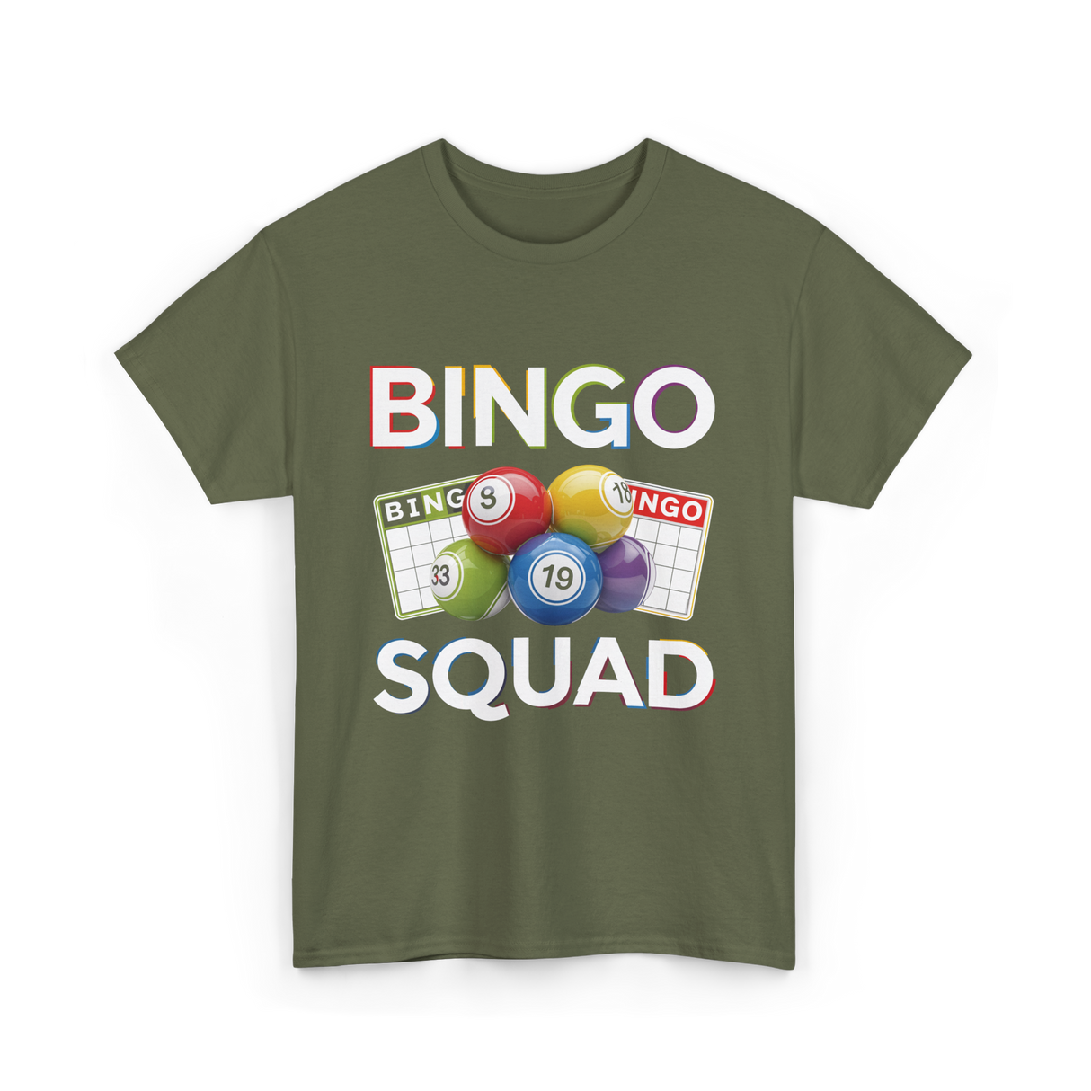 Bingo Squad T-Shirt - Military Green