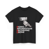 Bionic Bird Recording Drone T-Shirt - Black