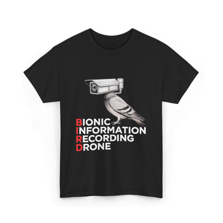 Bionic Bird Recording Drone T-Shirt - Black