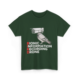 Bionic Bird Recording Drone T-Shirt - Forest Green