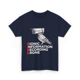 Bionic Bird Recording Drone T-Shirt - Navy