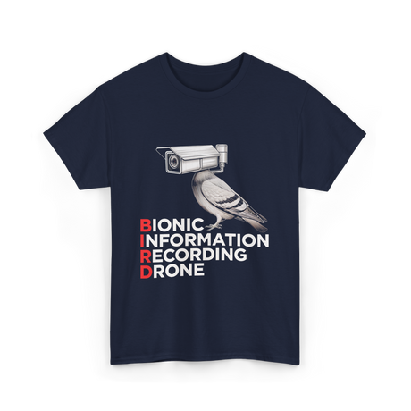 Bionic Bird Recording Drone T-Shirt - Navy