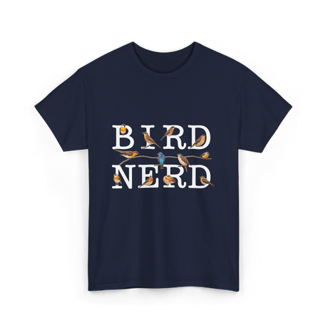 Bird Nerd Birdwatching T-Shirt - Navy