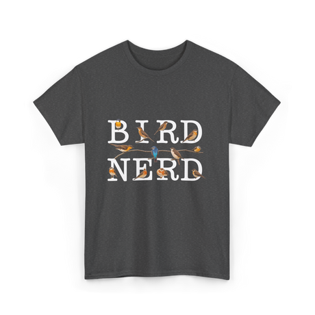 Bird Nerd Birdwatching T-Shirt - Dark Heather