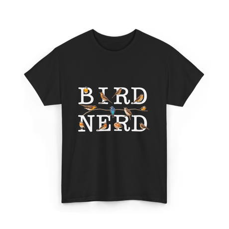 Bird Nerd Birdwatching T-Shirt - Black