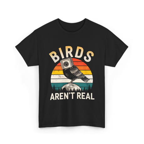 Birds Aren't Real Bird T-Shirt - Black