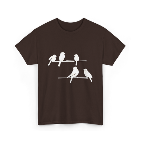 Birds On A Branch Birding T-Shirt - Dark Chocolate