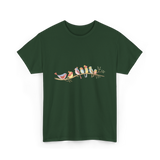 Birds On A Branch Birding T-Shirt - Forest Green