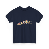 Birds On A Branch Birding T-Shirt - Navy