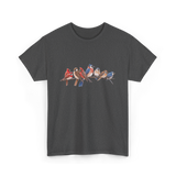 Birds on a Branch Ornithology T-Shirt - Dark Heather