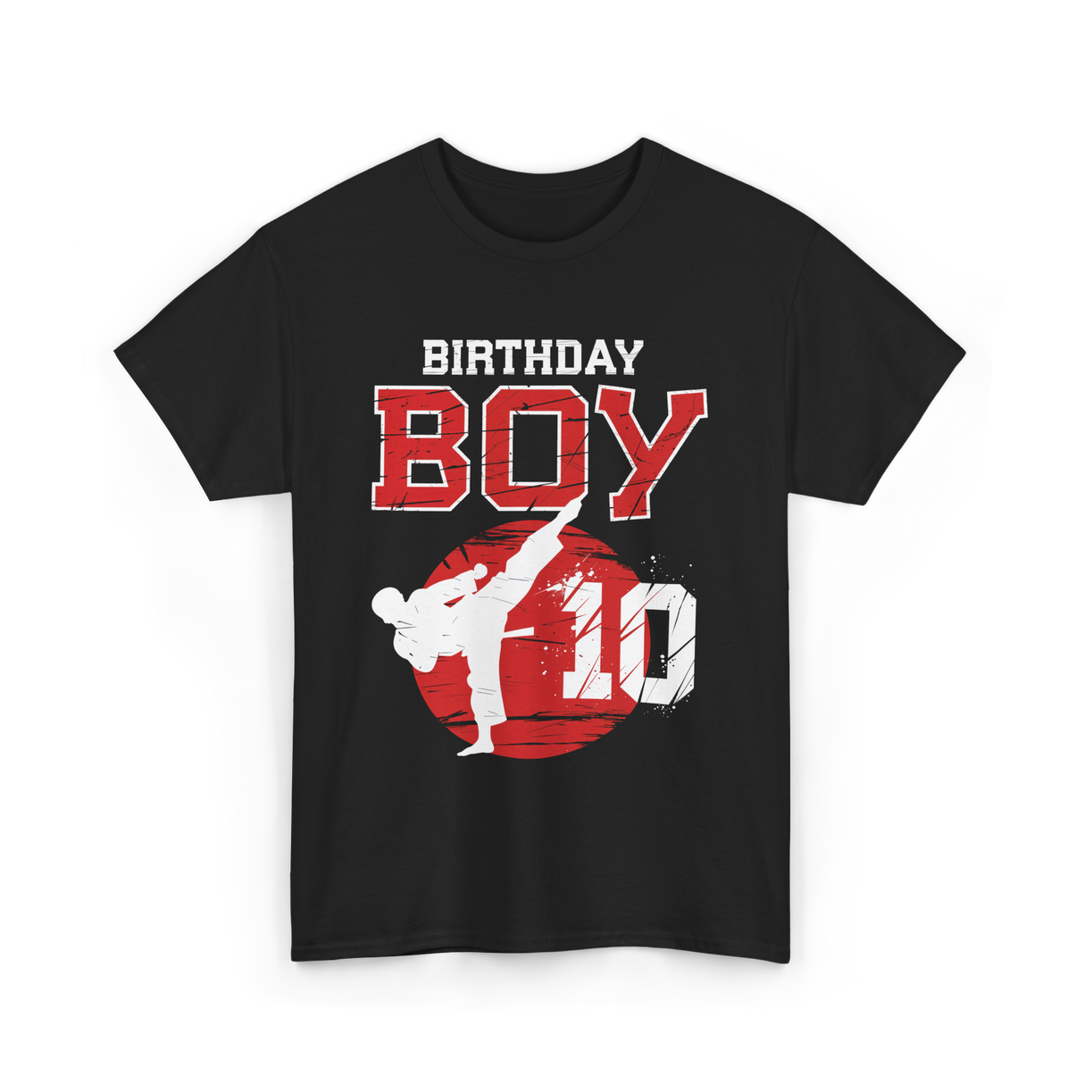 Birthday Boy 10 Martial Arts T-Shirt - Black