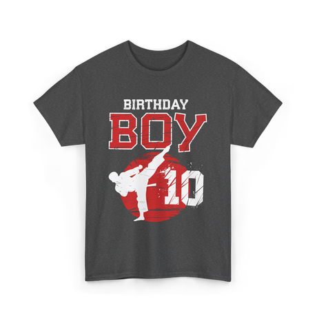 Birthday Boy 10 Martial Arts T-Shirt - Dark Heather