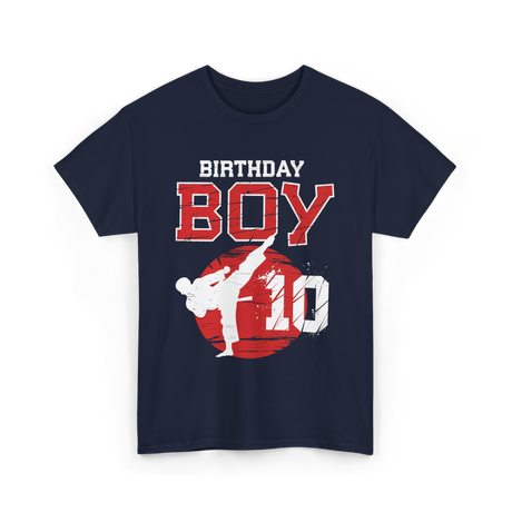 Birthday Boy 10 Martial Arts T-Shirt - Navy