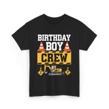 Birthday Boy Crew Construction T-Shirt - Black