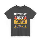 Birthday Boy Crew Construction T-Shirt - Dark Heather