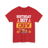 Birthday Boy Crew Construction T-Shirt - Red