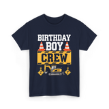 Birthday Boy Crew Construction T-Shirt - Navy