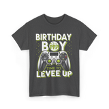 Birthday Boy Level Up Gamer T-Shirt - Dark Heather