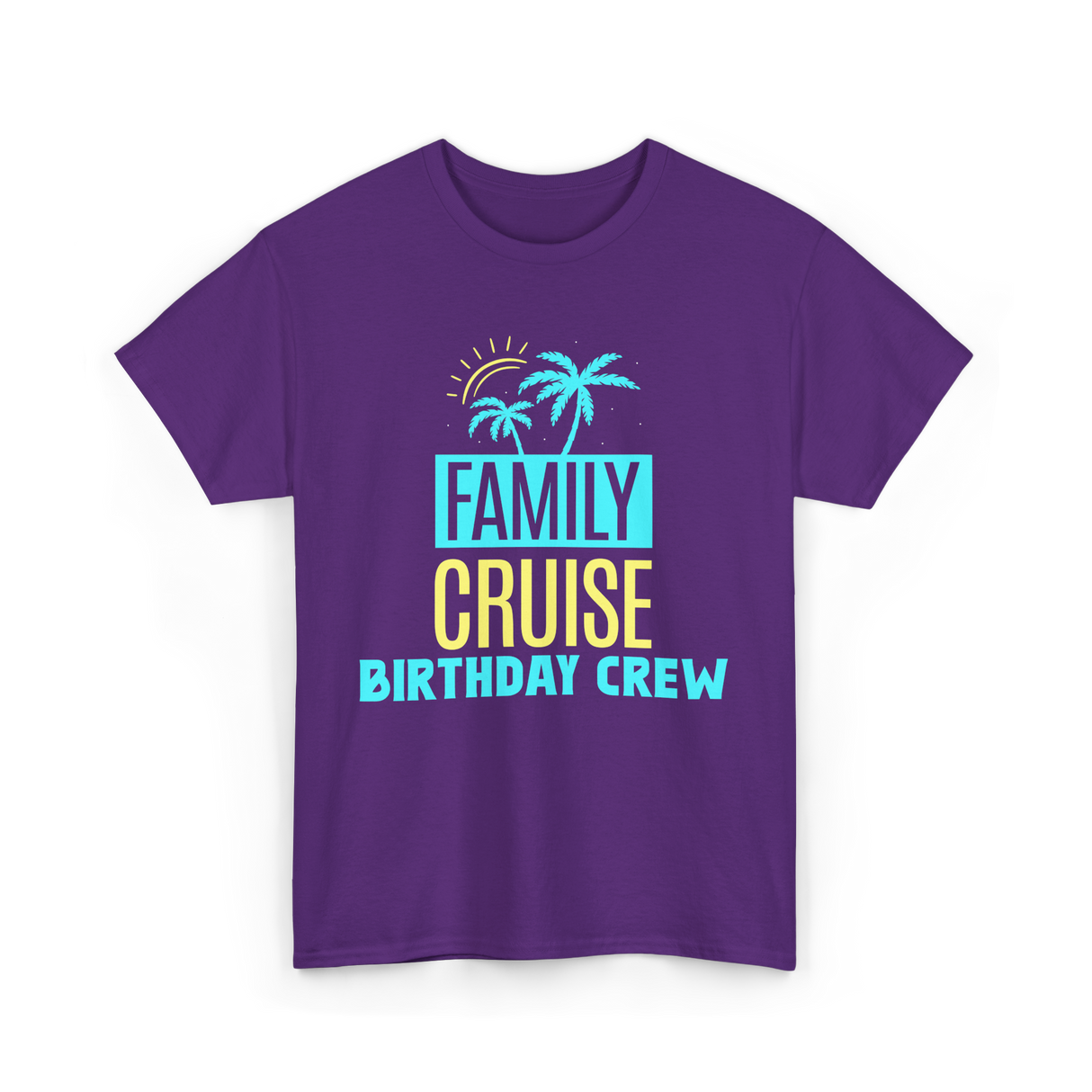 Birthday Crew Cruise Travel T-Shirt - Purple