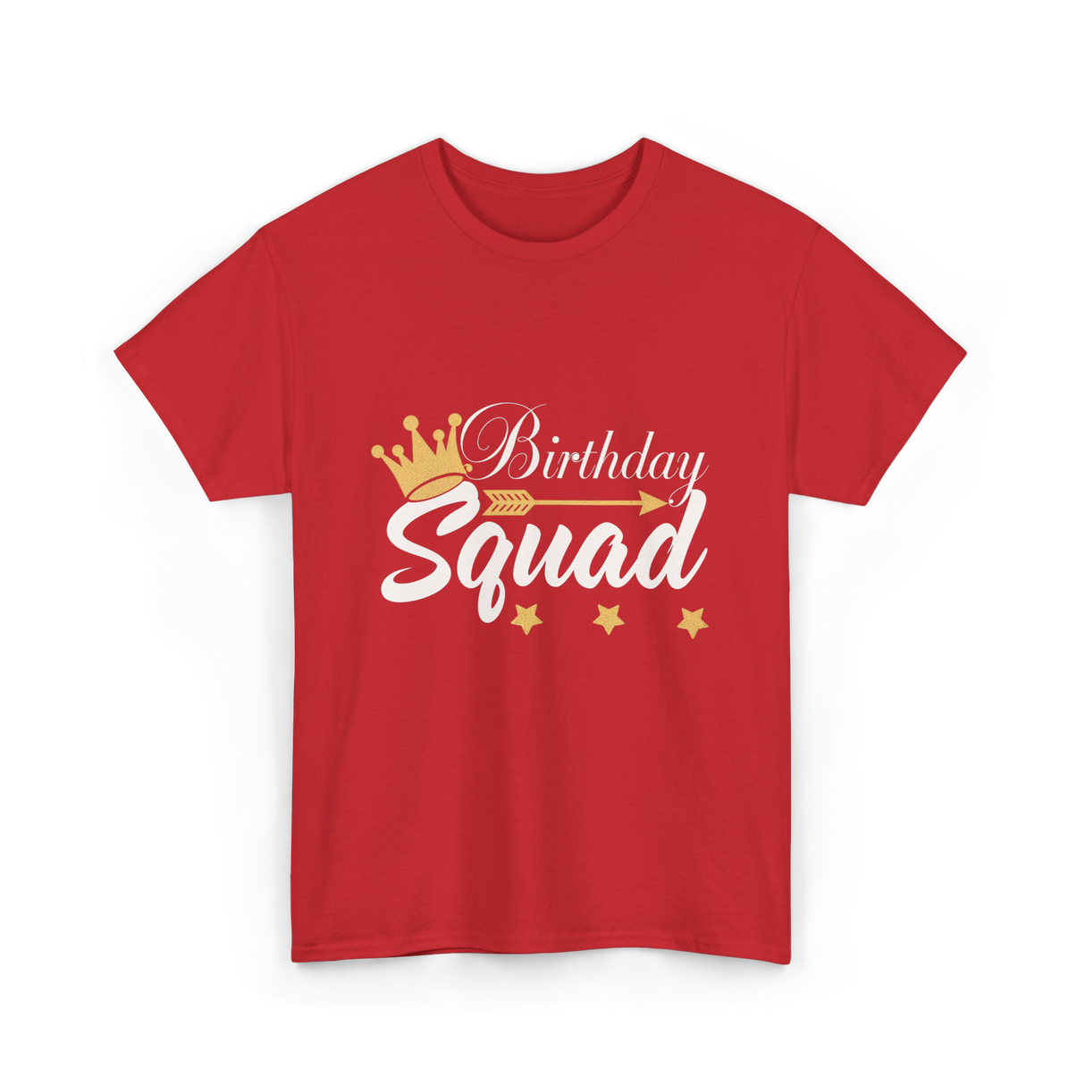 Birthday Squad Birthday Celebration T-Shirt - Red