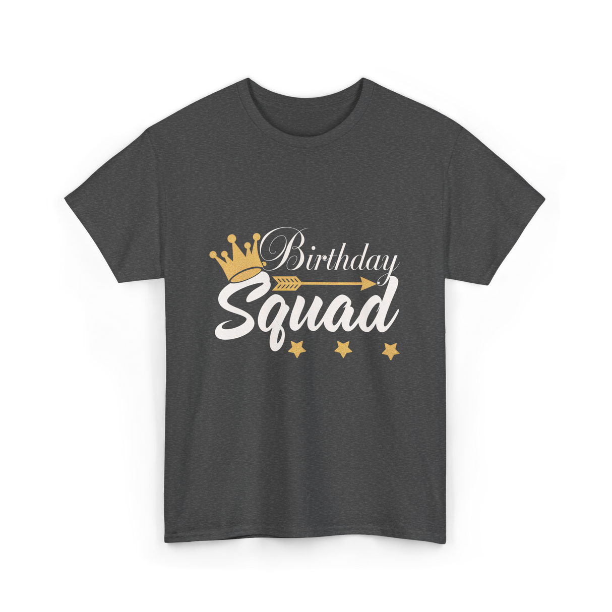 Birthday Squad Birthday Celebration T-Shirt - Dark Heather