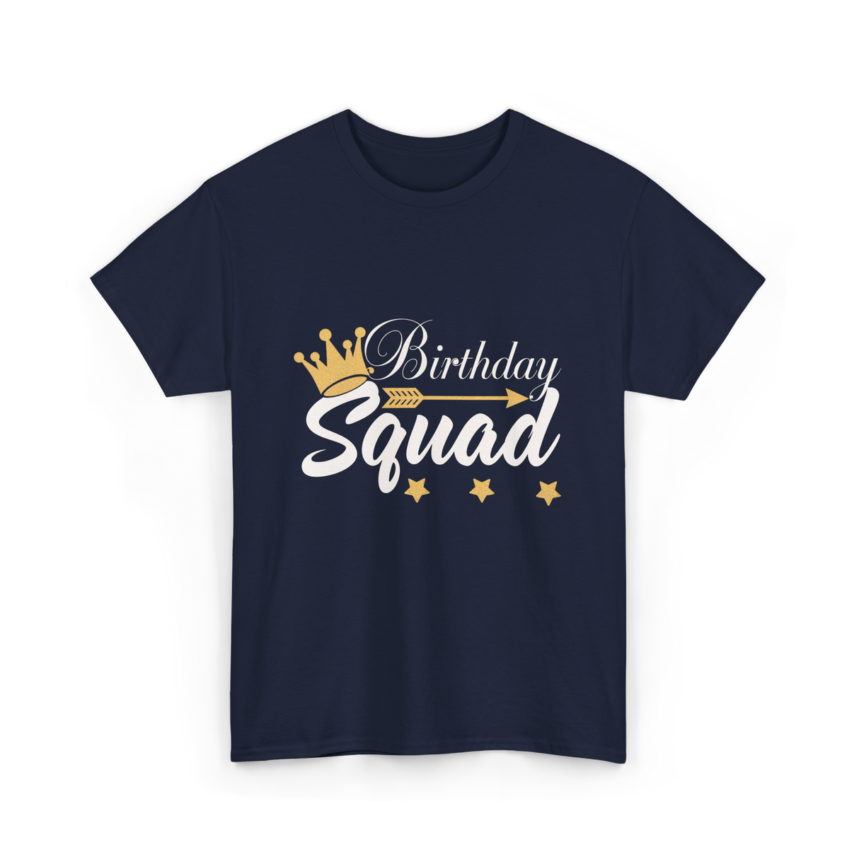 Birthday Squad Birthday Celebration T-Shirt - Navy