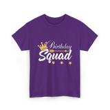 Birthday Squad Birthday Celebration T-Shirt - Purple