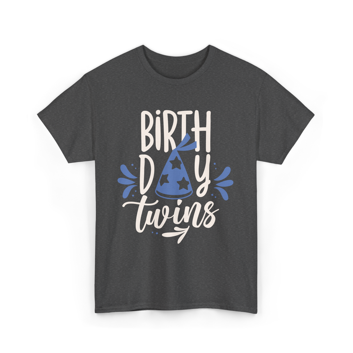 Birthday Twins Celebration Twins T-Shirt - Dark Heather