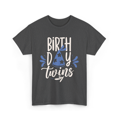 Birthday Twins Celebration Twins T-Shirt - Dark Heather