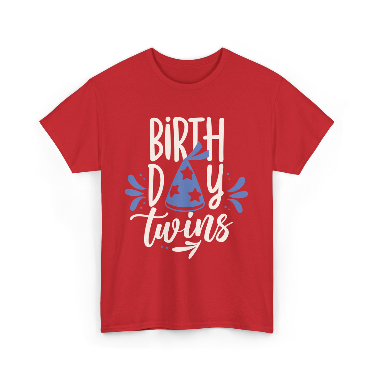 Birthday Twins Celebration Twins T-Shirt - Red