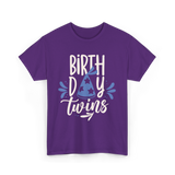 Birthday Twins Celebration Twins T-Shirt - Purple