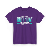 Birthday Twins Celebration Twins T-Shirt - Purple