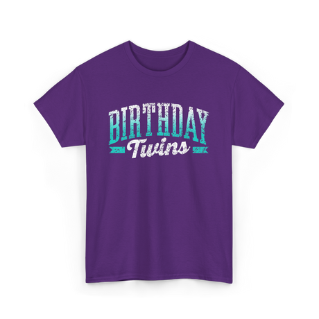 Birthday Twins Celebration Twins T-Shirt - Purple