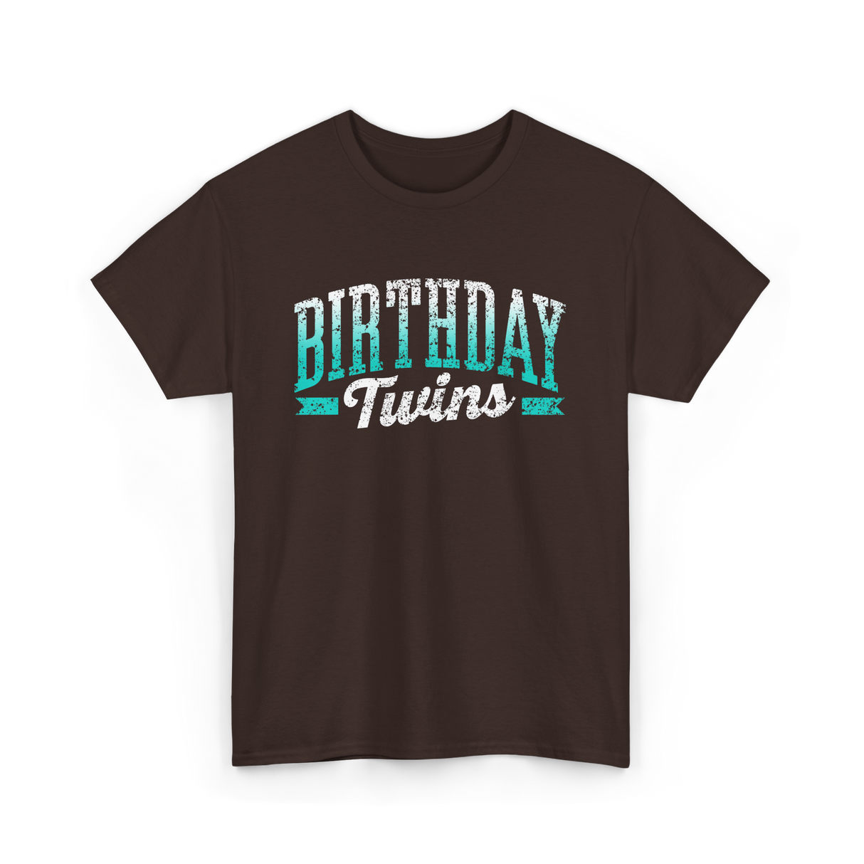 Birthday Twins Celebration Twins T-Shirt - Dark Chocolate