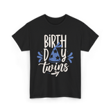 Birthday Twins Celebration Twins T-Shirt - Black