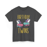 Birthday Twins Roller Skates T-Shirt - Dark Heather